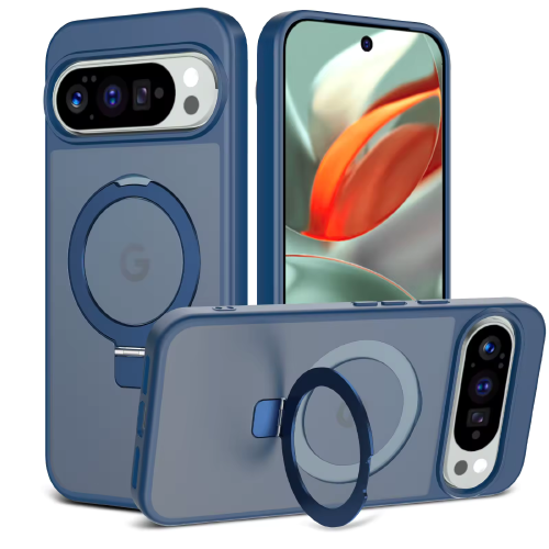 Smoke Magnetic with Kickstand Case for Google Pixel 10a - Navy Blue